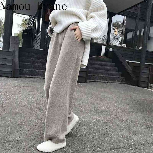autumn winter warm elastic waist lace-up women knitted pants casual loose female wide leg sweater trousers 210522, Black;white
autumn winter warm elastic waist lace-up women knitted pants casual loose female wide leg sweater trousers 210522, Black;white