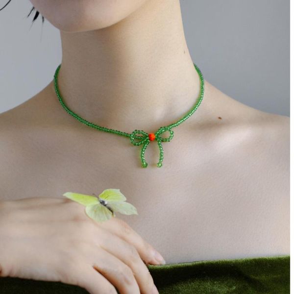 chokers green bow glass beaded chocker necklace retro vintage simple design for women party accessories daily collcation gift, Golden;silver
chokers green bow glass beaded chocker necklace retro vintage simple design for women party accessories daily collcation gift, Golden;silver