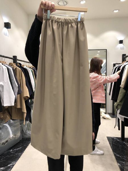 spring new fashion solid all match elastic waist loose slim wide-leg pants women's trousers 210421, Black;white
spring new fashion solid all match elastic waist loose slim wide-leg pants women's trousers 210421, Black;white