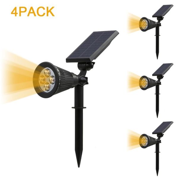 lawn lamps 4pcs solar landscape lighting led lamp outdoor land stake garden lights wall spotlight waterproof home backyard light 
lawn lamps 4pcs solar landscape lighting led lamp outdoor land stake garden lights wall spotlight waterproof home backyard light