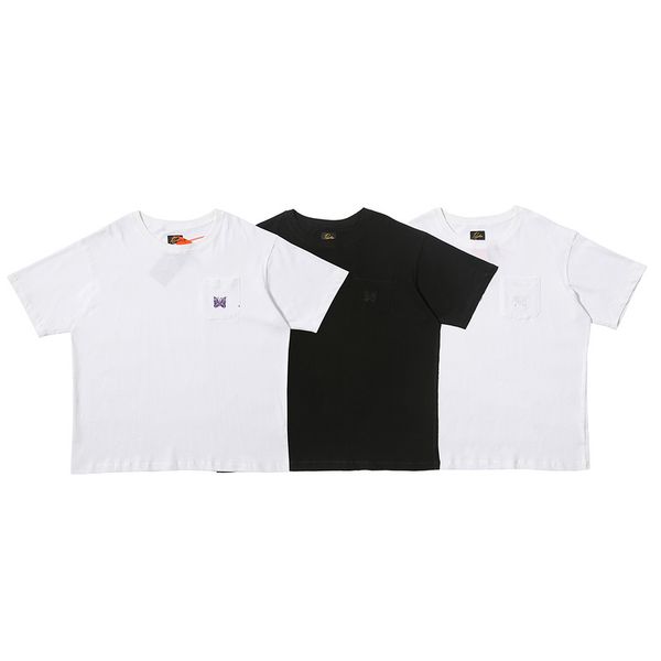 version 1:1 needles butterfly embroidery pocket women casual shirts tees hiphop streetwear oversize men t shirt, White;black
version 1:1 needles butterfly embroidery pocket women casual shirts tees hiphop streetwear oversize men t shirt, White;black