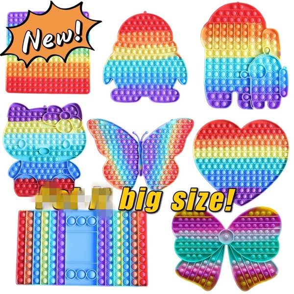 30cm giant big size fidget reliver stress toy rainbow push bubble simpl dimmer antistress children sensory game gifts
30cm giant big size fidget reliver stress toy rainbow push bubble simpl dimmer antistress children sensory game gifts