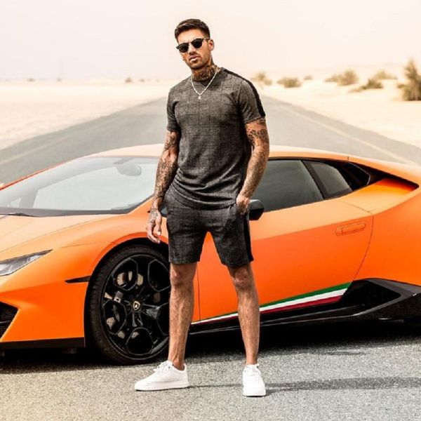 men's tracksuits 2021 summer fashion leisure brand set tracksuit sportswear track suits male sweatsuit short sleeves t shirt 2 piece, Gray
men's tracksuits 2021 summer fashion leisure brand set tracksuit sportswear track suits male sweatsuit short sleeves t shirt 2 piece, Gray