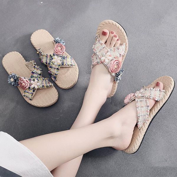 slippers flower for women cross summer flat bottom open toe beach shoes seaside holiday cool slides princess, Black
slippers flower for women cross summer flat bottom open toe beach shoes seaside holiday cool slides princess, Black