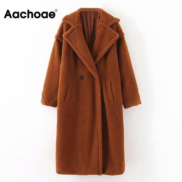 winter casual solid teddy coat women long sleeve fleece long jaet turn down collar lamb fur coat outerwear fourrure, Black
winter casual solid teddy coat women long sleeve fleece long jaet turn down collar lamb fur coat outerwear fourrure, Black
