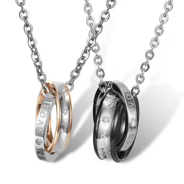 korean jewelry romantic couple titanium steel necklace with chain pd214, Silver
korean jewelry romantic couple titanium steel necklace with chain pd214, Silver