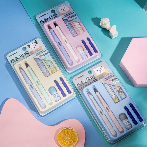 fountain pens 0.35mm 0.5mm kawaii for kids thermal erasable blue ink office accessories school student stationery supplies
fountain pens 0.35mm 0.5mm kawaii for kids thermal erasable blue ink office accessories school student stationery supplies