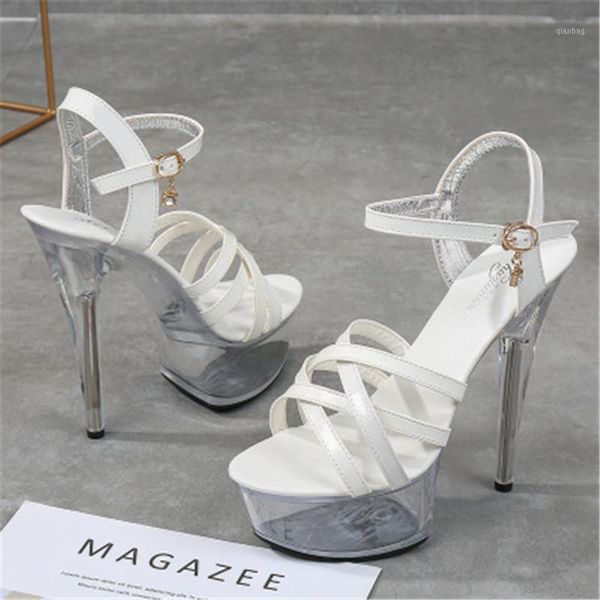 super high heels 15cm thin heel platform sandals transparent glass slipper wedding shoes1, Black
super high heels 15cm thin heel platform sandals transparent glass slipper wedding shoes1, Black