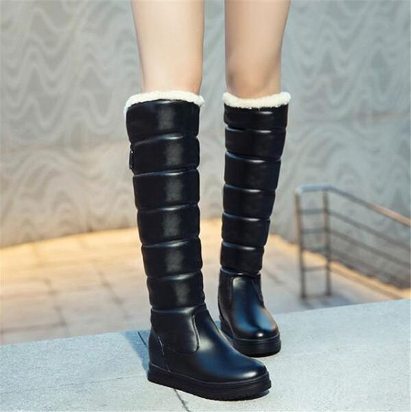 boots pxelena plus size 34-43 knee high snow women platform hidden heels winter warm plush waterproof long for ladies, Black
boots pxelena plus size 34-43 knee high snow women platform hidden heels winter warm plush waterproof long for ladies, Black