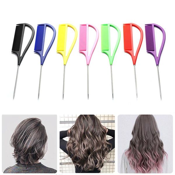 hair brushes 1pc carbon fiber pointed tail comb anti-static professional hairdressing teasing stylist tools, Silver
hair brushes 1pc carbon fiber pointed tail comb anti-static professional hairdressing teasing stylist tools, Silver