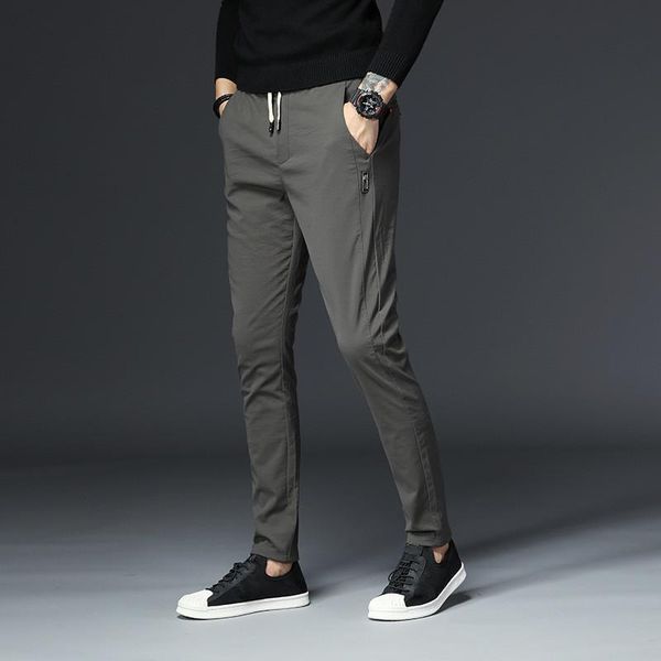 brand spring and summer men's trousers small feet fashion straight pants for male young elastic, Black
brand spring and summer men's trousers small feet fashion straight pants for male young elastic, Black