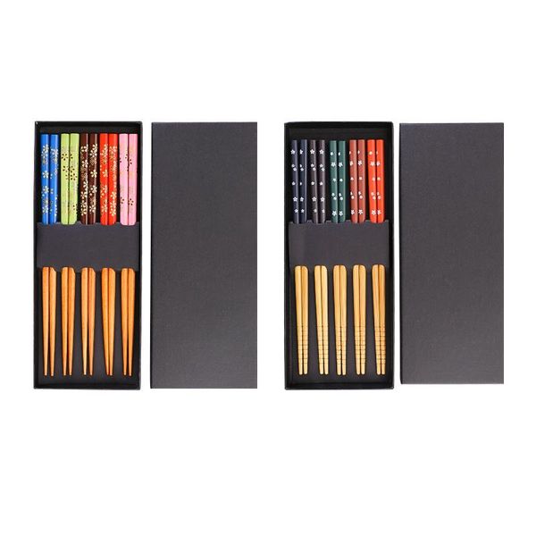 reusable 5 pairs set chopsticks handmade bamboo japanese printed wood pointed gift box
reusable 5 pairs set chopsticks handmade bamboo japanese printed wood pointed gift box