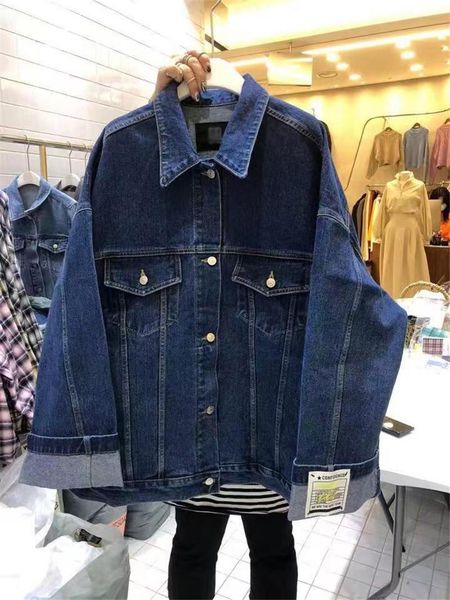 women's jackets 2021 spring fashion all-match solid color patch loose western style denim jacket, Black;brown
women's jackets 2021 spring fashion all-match solid color patch loose western style denim jacket, Black;brown