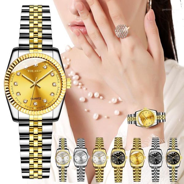 wristwatches women fashion watches 2021 yolako ladies simplicity casual trend quartz stainless steel strap glass surface analog watch, Slivery;brown
wristwatches women fashion watches 2021 yolako ladies simplicity casual trend quartz stainless steel strap glass surface analog watch, Slivery;brown