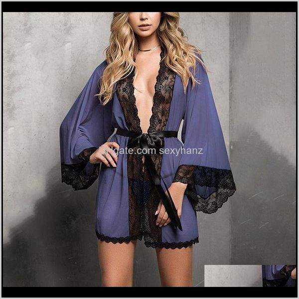 womens underwear apparel drop delivery 2021 women fashion lace patchwork lingerie bathing robe silk casual loose sleepwear bathrobe mini, Black;red
womens underwear apparel drop delivery 2021 women fashion lace patchwork lingerie bathing robe silk casual loose sleepwear bathrobe mini, Black;red