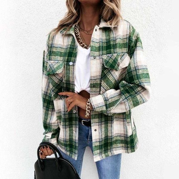 women's blouses & shirts vintage plaid shirt long sleeve versatile drop shoulder lapel women fashion spring autumn streetwear d9w6, White
women's blouses & shirts vintage plaid shirt long sleeve versatile drop shoulder lapel women fashion spring autumn streetwear d9w6, White