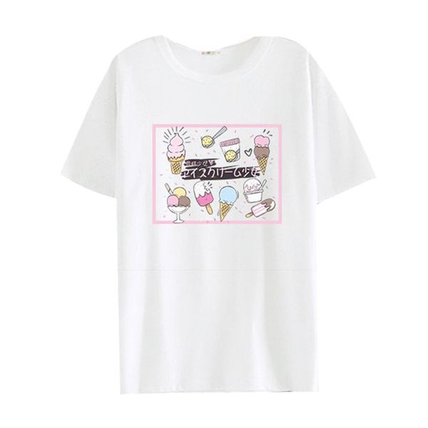 japanese kawaii graphic women summer sweets pink ice cream printed cartoon friends femme white tee shirt clothes
japanese kawaii graphic women summer sweets pink ice cream printed cartoon friends femme white tee shirt clothes