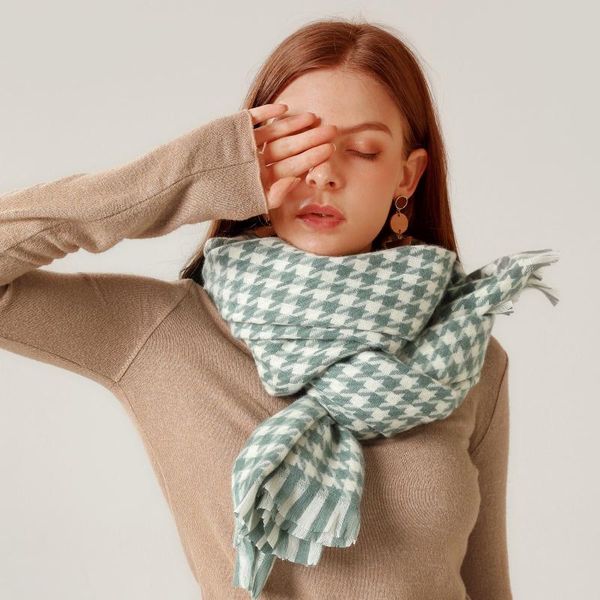 women's fashion winter warm soft casual cashmere tassel scarves houndstooth printing long scarf thinker shawl muffler#g3, Blue;gray
women's fashion winter warm soft casual cashmere tassel scarves houndstooth printing long scarf thinker shawl muffler#g3, Blue;gray