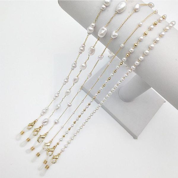 sunglasses frames fake pearl metal eyeglass chains women holder gold necklace reading glasses lanyard plated non-slip accessori ey i4v8, Silver
sunglasses frames fake pearl metal eyeglass chains women holder gold necklace reading glasses lanyard plated non-slip accessori ey i4v8, Silver