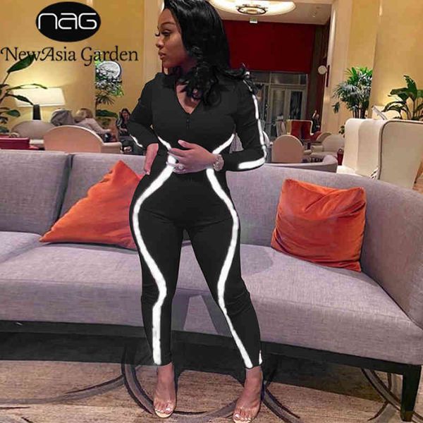 newasia reflective striped sports jumpsuit women zipper long sleeve rompers turtleneck elastic jumpsuits patchwork bodysuit 210413, Black;white
newasia reflective striped sports jumpsuit women zipper long sleeve rompers turtleneck elastic jumpsuits patchwork bodysuit 210413, Black;white