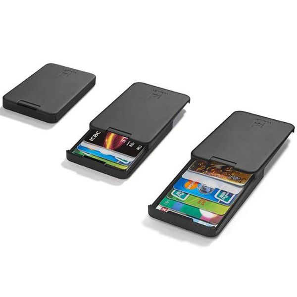card holders carbon fiber automatic business box, creative bank clip, bill storage case, anti-theft brush, Brown;gray
card holders carbon fiber automatic business box, creative bank clip, bill storage case, anti-theft brush, Brown;gray