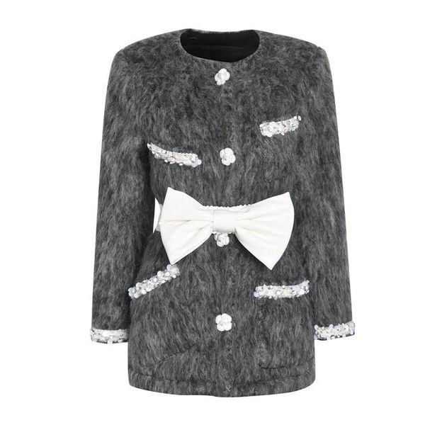 women's wool & blends woman plush thickened jackets grey lapel full sleeve pockets streetwear style warm outerwear coats 2021 autumn, Black
women's wool & blends woman plush thickened jackets grey lapel full sleeve pockets streetwear style warm outerwear coats 2021 autumn, Black