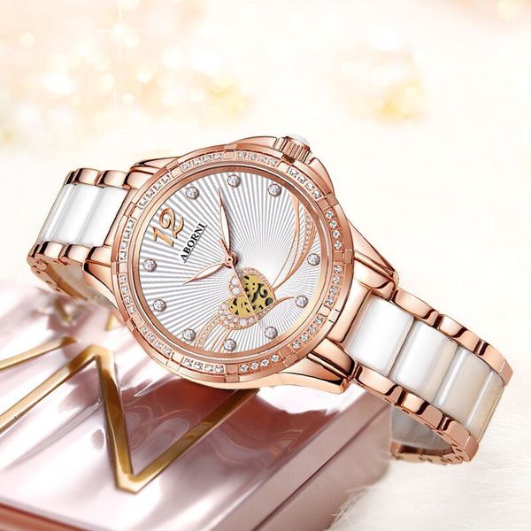 brand ceramic automatic watches women mechanical steel luxury diamond lady women valentine's day poison reloj mujer, Slivery;brown
brand ceramic automatic watches women mechanical steel luxury diamond lady women valentine's day poison reloj mujer, Slivery;brown