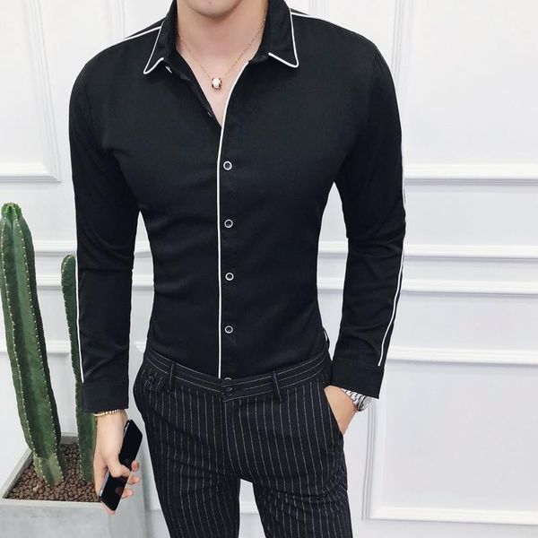 men's casual shirts long sleeve shirt men fashion autumn mens slim fit s l xl xxl xxxl, White;black
men's casual shirts long sleeve shirt men fashion autumn mens slim fit s l xl xxl xxxl, White;black