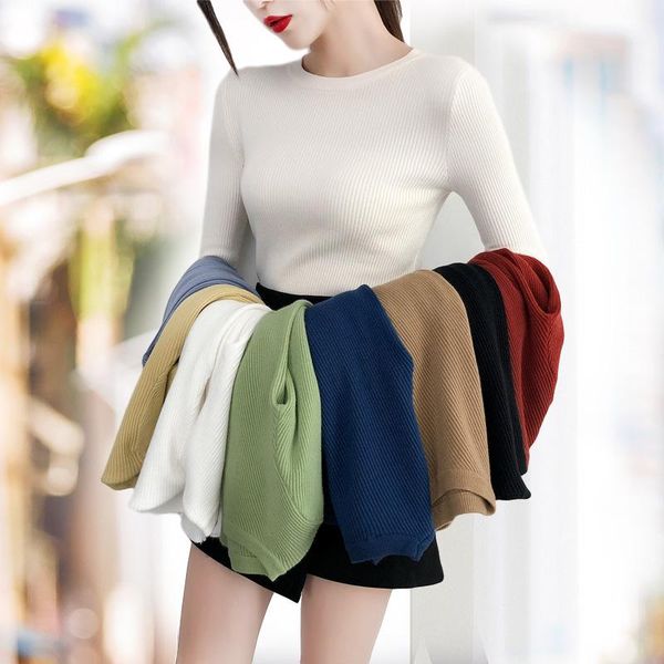 women's sweaters 2021 autumn winter basic v-neck solid sweater pullover women female knitted slim long sleeve ladies top, White;black
women's sweaters 2021 autumn winter basic v-neck solid sweater pullover women female knitted slim long sleeve ladies top, White;black