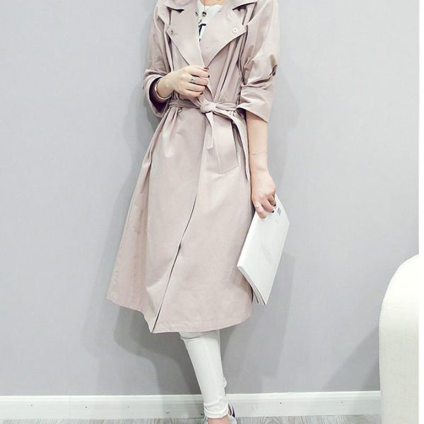 women's trench coats spring and autumn 2021 mid-long jacket windswear, Tan;black
women's trench coats spring and autumn 2021 mid-long jacket windswear, Tan;black