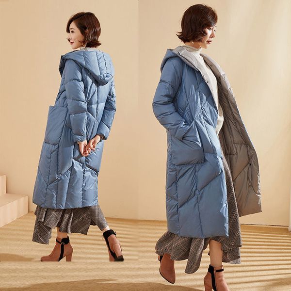 leather women coat long fashion female white duck down jaket large windbreak warm h612, Black
leather women coat long fashion female white duck down jaket large windbreak warm h612, Black