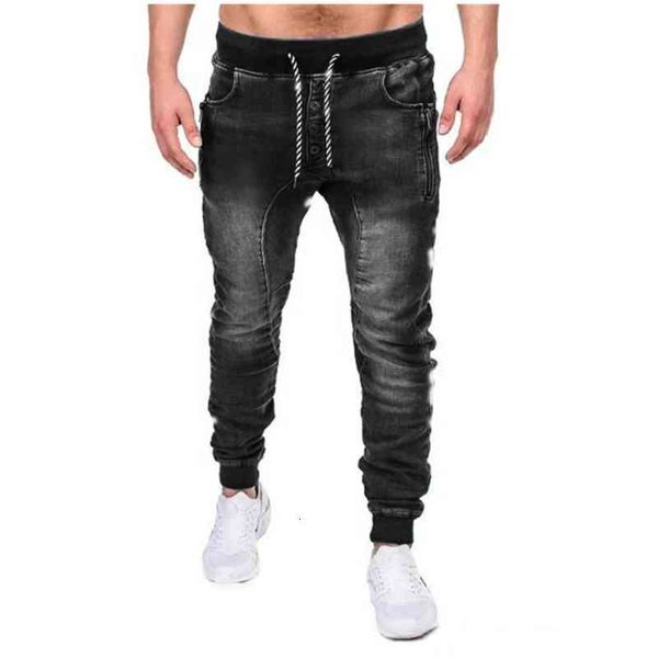 men's jeans blue slim pants mens black denim trousers zipper pencil pure color for the locomotive 1au1 
men's jeans blue slim pants mens black denim trousers zipper pencil pure color for the locomotive 1au1