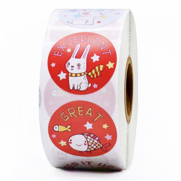 cute animals reward stickers 1 inch word motivational stickers for teacher student 500pcs/roll encouragement sticker for kids
cute animals reward stickers 1 inch word motivational stickers for teacher student 500pcs/roll encouragement sticker for kids