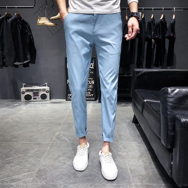 men's pants summer young man men fashion 2021 ankle length solid trousers slim fit all match streetwear casual harem, Black
men's pants summer young man men fashion 2021 ankle length solid trousers slim fit all match streetwear casual harem, Black