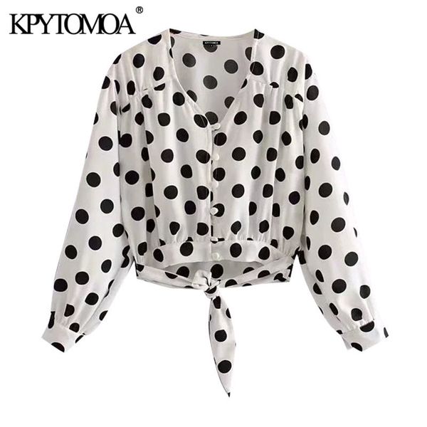 women fashion with bow tied polka dot cropped blouses vintage long sleeve button-up female shirts chic 210416, White
women fashion with bow tied polka dot cropped blouses vintage long sleeve button-up female shirts chic 210416, White