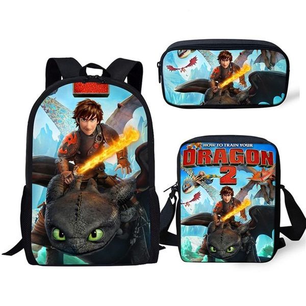 school bags 3pcs/set how to train your dragon pattern 3d print for kids backpack women fashion travelling
school bags 3pcs/set how to train your dragon pattern 3d print for kids backpack women fashion travelling