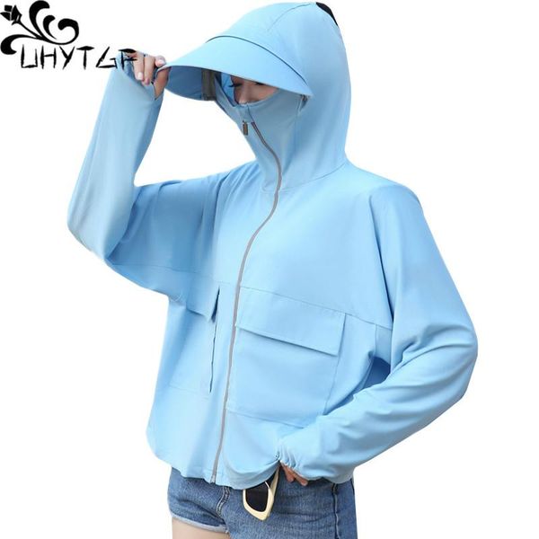 women's jackets uhytgf 2021 fashion cloak type summer sun protection clothing anti-uv breathable thin hooded loose plus size coat women, Black;brown
women's jackets uhytgf 2021 fashion cloak type summer sun protection clothing anti-uv breathable thin hooded loose plus size coat women, Black;brown