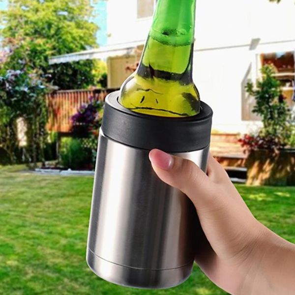 water bottles 12oz portable double wall vacuum flask insulated beer bottle cold keeper can holder cup easy to operate
water bottles 12oz portable double wall vacuum flask insulated beer bottle cold keeper can holder cup easy to operate