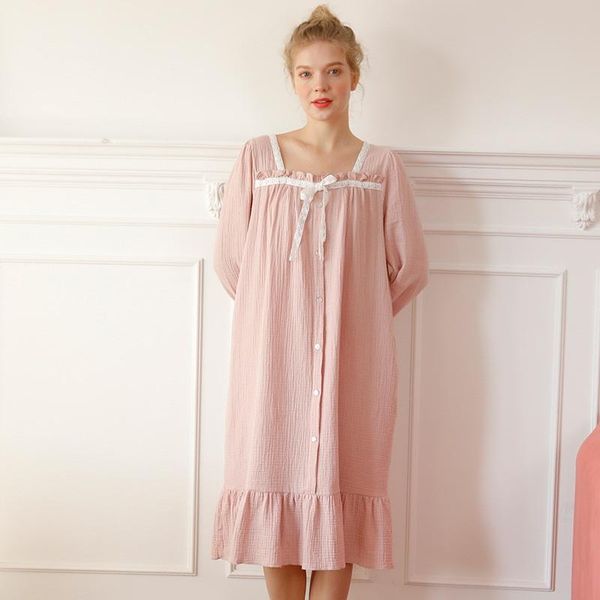 multi colors spring ladies nightdress full length cotton long sleep dress with bowknot lace decor home clothes women nightgowns women's, Black;red
multi colors spring ladies nightdress full length cotton long sleep dress with bowknot lace decor home clothes women nightgowns women's, Black;red