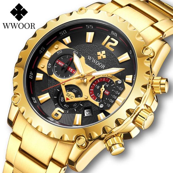 wristwatches 2021 wwoor casual sports watches men military quartz analog 24 hour waterproof chronograph gold wrist watch, Slivery;brown
wristwatches 2021 wwoor casual sports watches men military quartz analog 24 hour waterproof chronograph gold wrist watch, Slivery;brown