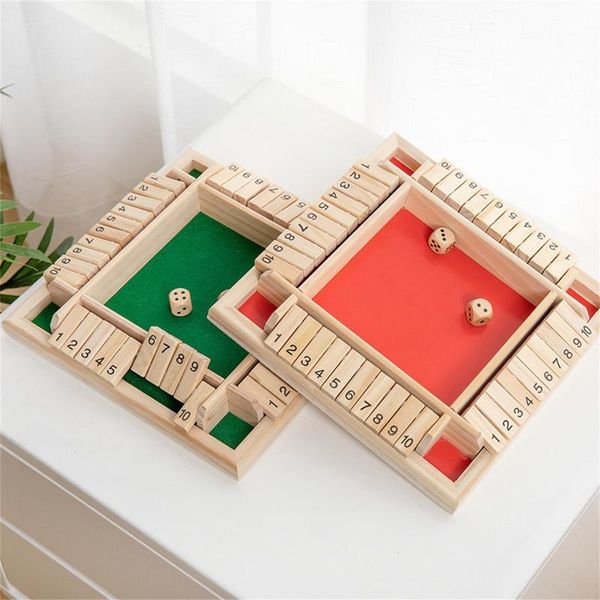 shut the box dice board game 4 sided 10 number wooden flaps & dices set for people pub bar party supplies toys favor
shut the box dice board game 4 sided 10 number wooden flaps & dices set for people pub bar party supplies toys favor