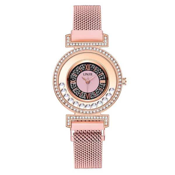 wristwatches women moving diamond watch luxury magnet buckle ladies quartz clock montre femme relogio feminino, Slivery;brown
wristwatches women moving diamond watch luxury magnet buckle ladies quartz clock montre femme relogio feminino, Slivery;brown