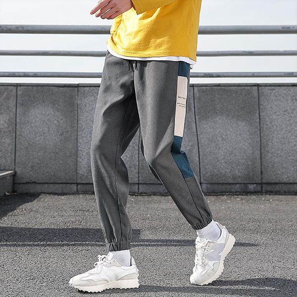 straight fashion patchwork women pants elastic waist casual streetwear loose japanese sports fitness trousers 4xl, Black 
straight fashion patchwork women pants elastic waist casual streetwear loose japanese sports fitness trousers 4xl, Black