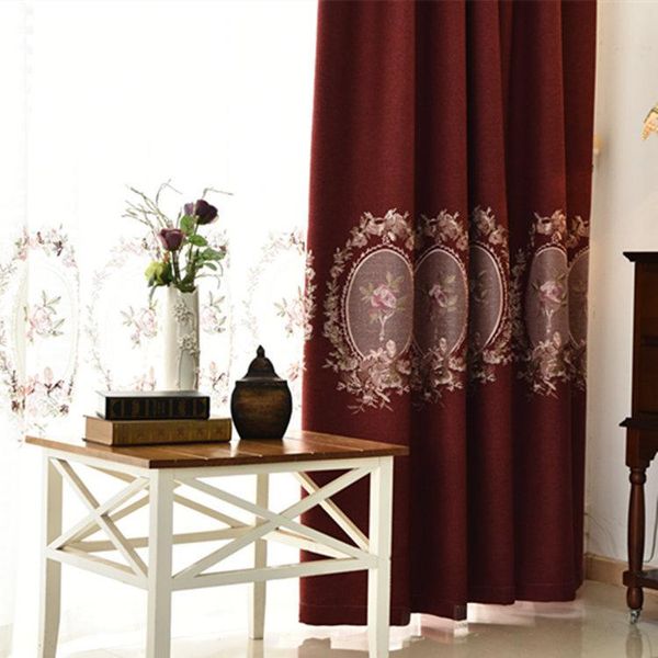 curtain & drapes european-style luxury american-style full shade embroidered curtains for bedroom living room home decor red
curtain & drapes european-style luxury american-style full shade embroidered curtains for bedroom living room home decor red