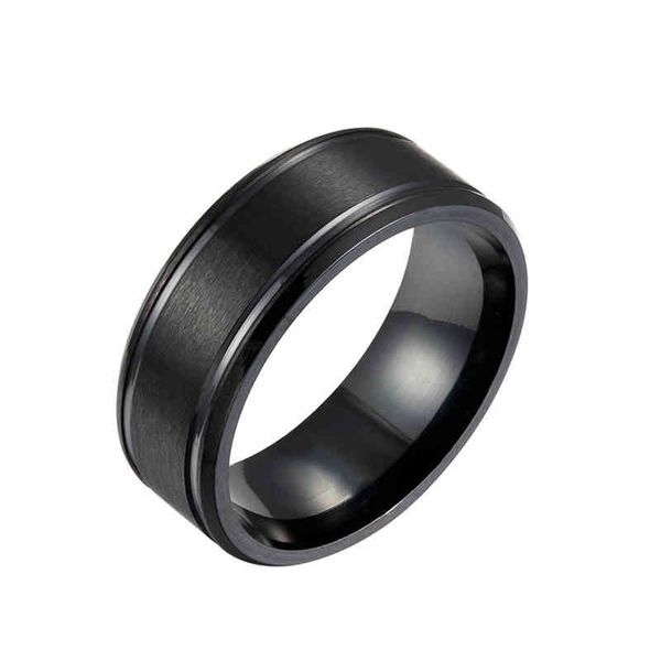 loredana 8mm black and white gold three colors solid color matte double bevel stainless steel men's rings tailored for men, Silver
loredana 8mm black and white gold three colors solid color matte double bevel stainless steel men's rings tailored for men, Silver