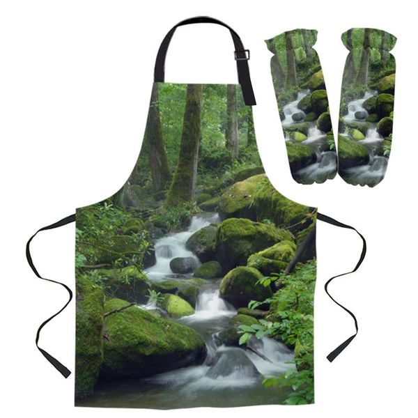 aprons forest water stones trees kitchen for women bibs household cleaning pinafore home cooking apron
aprons forest water stones trees kitchen for women bibs household cleaning pinafore home cooking apron