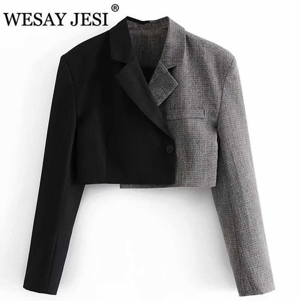 wesay jesi women's suit cropped blazer+skirt fashion office lady pocket decoration patchwork blazer suits with skirt 210930, White;black
wesay jesi women's suit cropped blazer+skirt fashion office lady pocket decoration patchwork blazer suits with skirt 210930, White;black