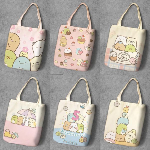 shopping bags sumikkogurashi cartoon student printed canvas recycle bag large capacity tote fashion ladies casual shoulder
shopping bags sumikkogurashi cartoon student printed canvas recycle bag large capacity tote fashion ladies casual shoulder