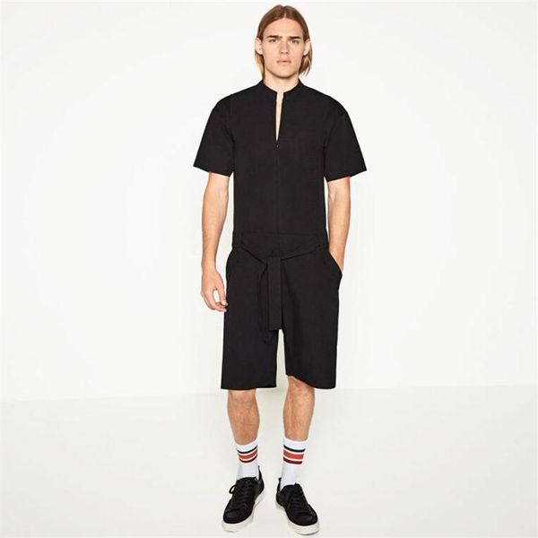men's tracksuits jumpsuit men rompers one piece overalls cotton runway designer playsuits short sleeve summer casual male sets, Gray
men's tracksuits jumpsuit men rompers one piece overalls cotton runway designer playsuits short sleeve summer casual male sets, Gray