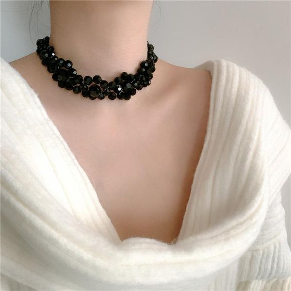 chokers girl's stylish gothic acrylic beaded necklace ladies romantic braided flower korean style trend jewelry, Golden;silver
chokers girl's stylish gothic acrylic beaded necklace ladies romantic braided flower korean style trend jewelry, Golden;silver
